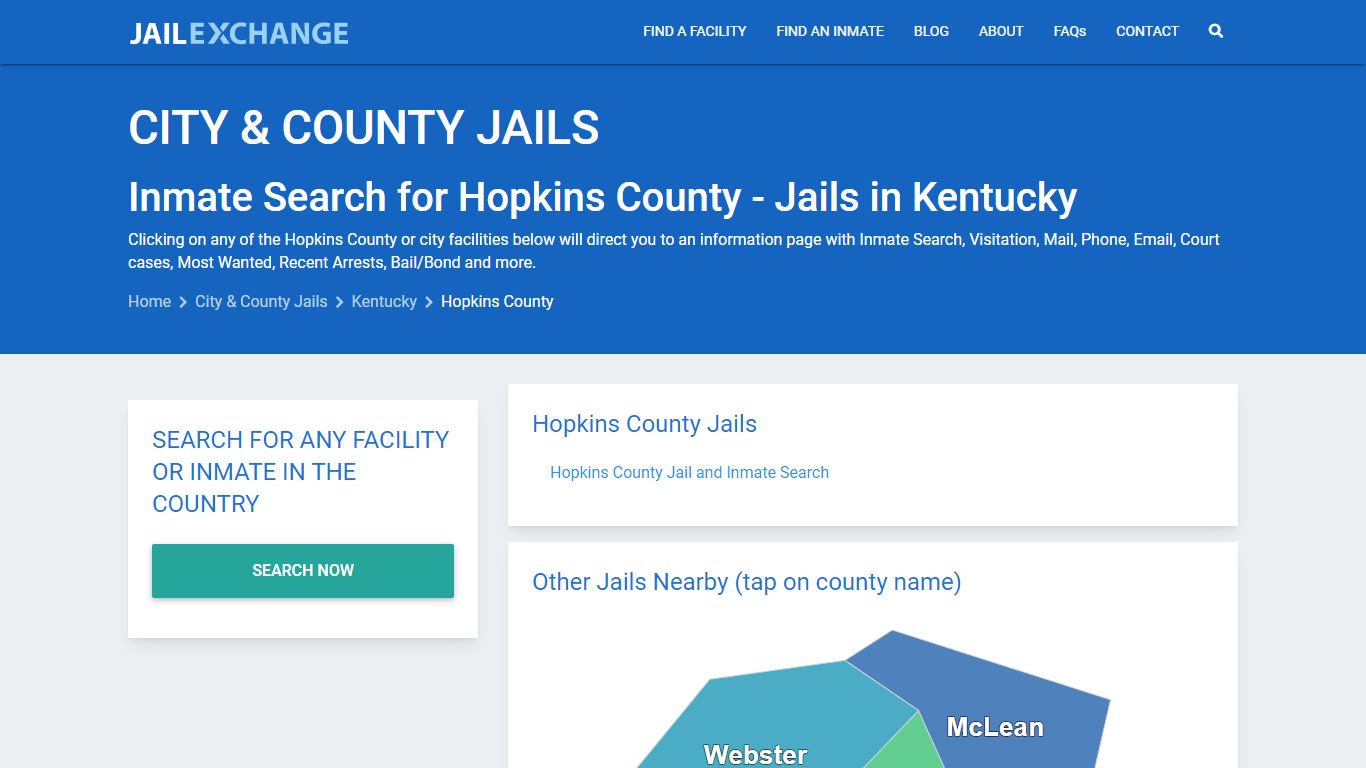 Inmate Search for Hopkins County | Jails in Kentucky - Jail Exchange